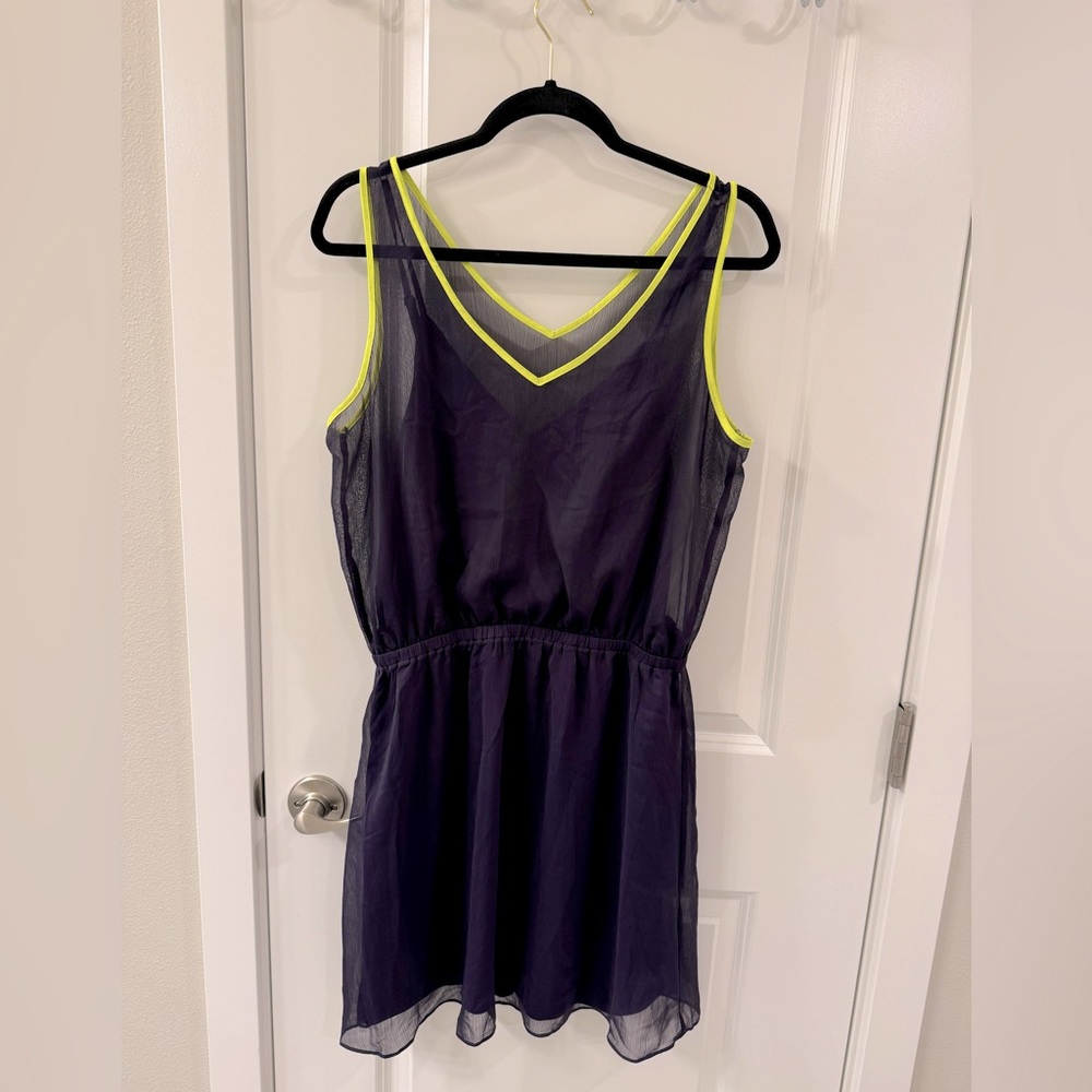 Chic Grape Purple Semi-Dressy Dress | Express | Large